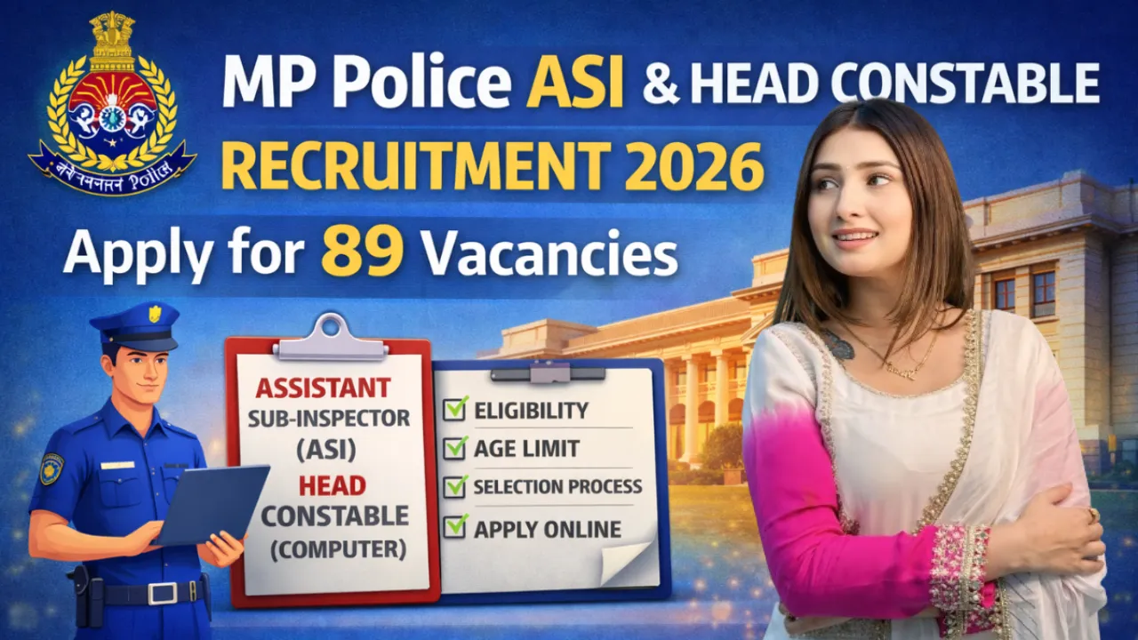 MP Police Recruitment 2026 Notification, Last Date, Apply Online, Official Website, PDF & More.