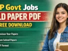 Mp govt jobs old paper pdf free download