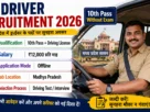 MP Driver Recruitment 2026 for 10th Pass Without Exam