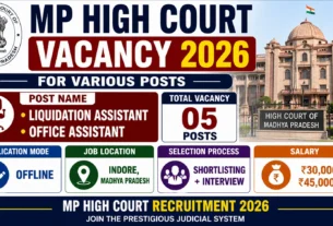 MP High Court Recruitment 2026 for Various Posts