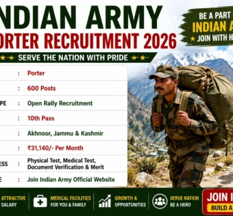 Akhnoor Army Porter Recruitment 2026 Apply Form